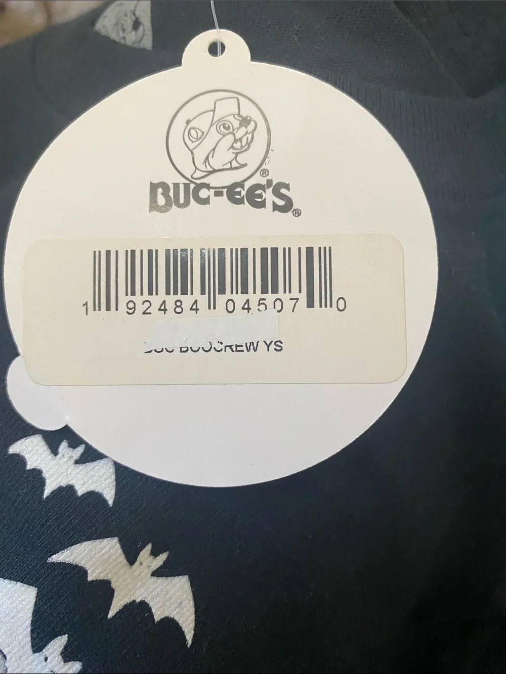 Buc-ee's Glow In The Dark Black Halloween Tee & Boo Ghost Pants Set